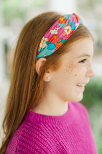 Girls: Lots To Learn Pink Floral Headband