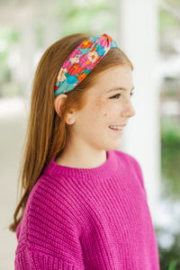 Girls: Lots To Learn Pink Floral Headband