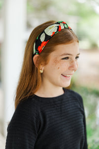 Girls: Lots To Learn Black Floral Headband