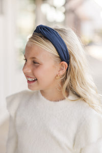 Girls: All About You Navy Blue Headband