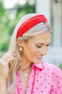 All About You Red Headband