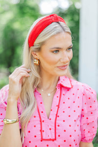 All About You Red Headband