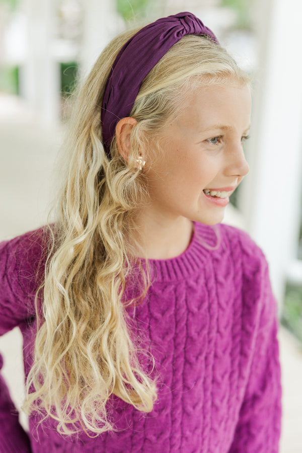 Girls: All About You Plum Headband