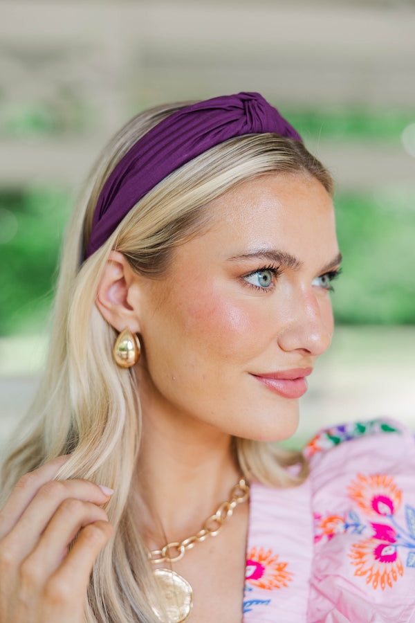 All About You Plum Headband