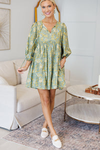 NURSING COLLECTION: It's All True Light Blue Floral Dress