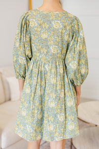 NURSING COLLECTION: It's All True Light Blue Floral Dress