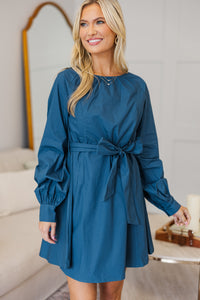 NURSING COLLECTION: In Your Love Teal Green Tied Waist Dress