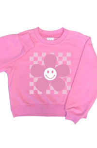 Girls: So Groovy Bubblegum Pink Graphic Sweatshirt