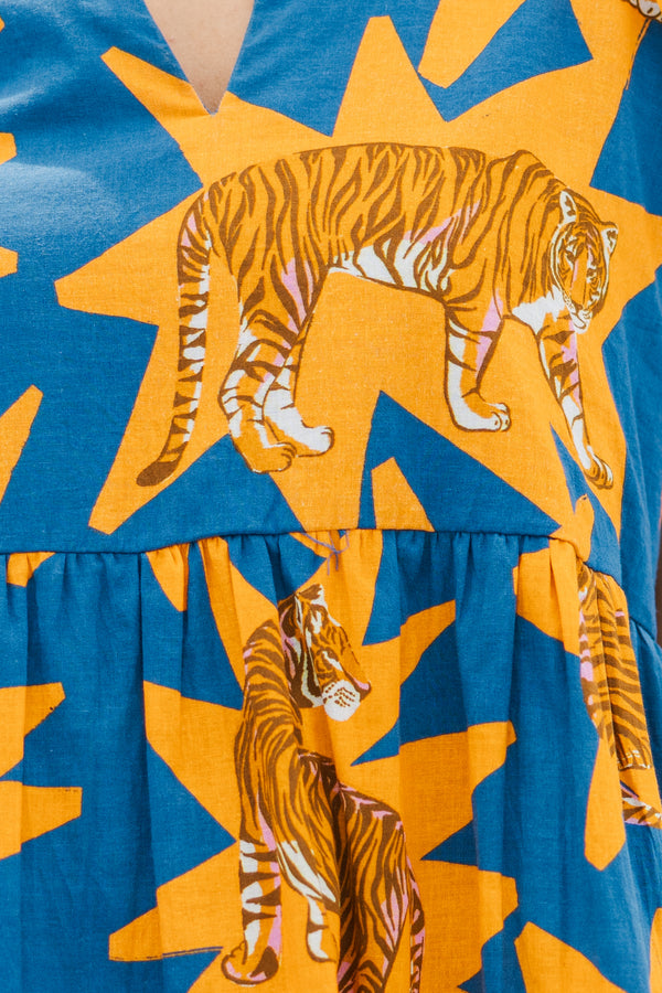 Briton Court: The Standout Orange Tiger Dress – Shop the Mint Briton Court: The Standout Orange Tiger Dress – Shop the Mint