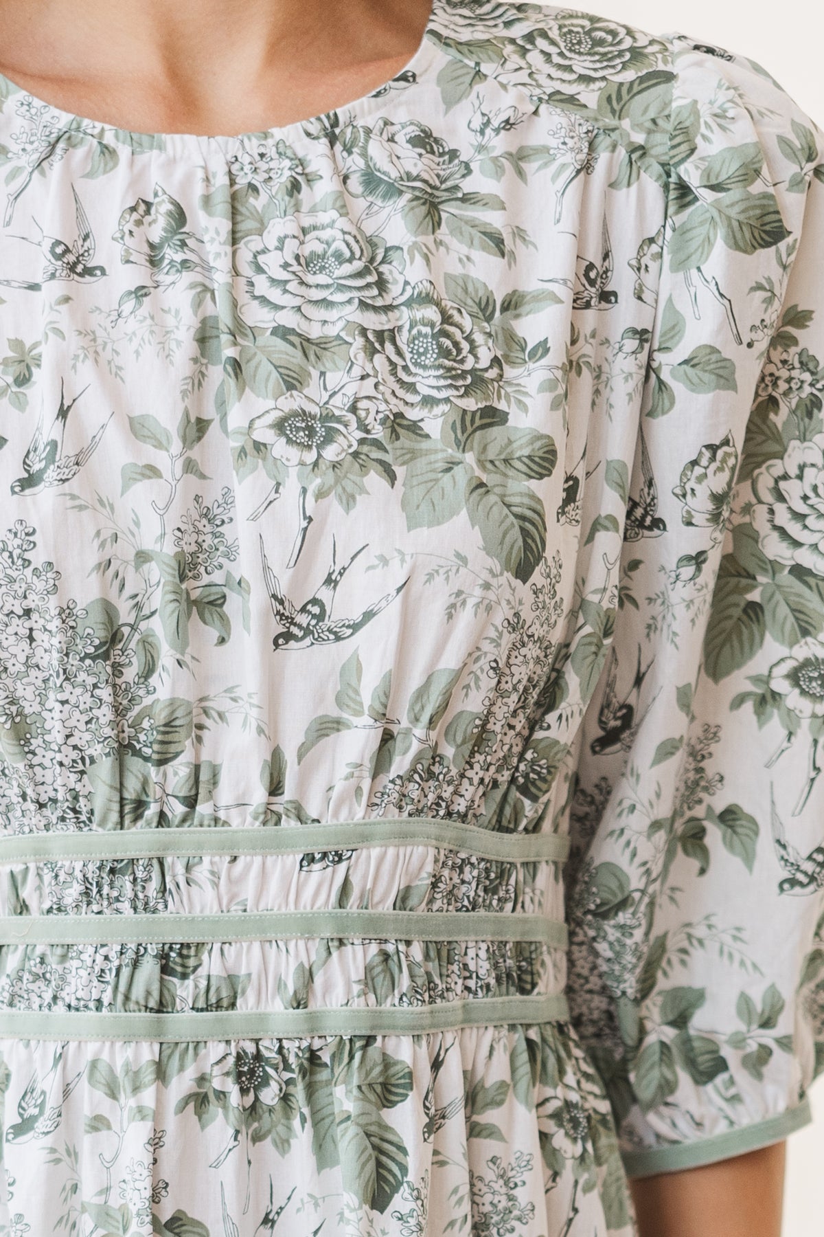 On The Trails Sage Green Floral Midi Dress – Shop the Mint