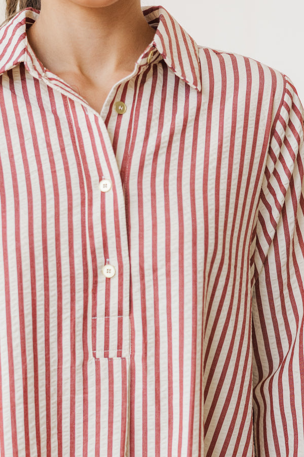This Is The Day Burgundy Red Striped Dress Shop the Mint This Is The Day Burgundy Red Striped Dress Shop the Mint