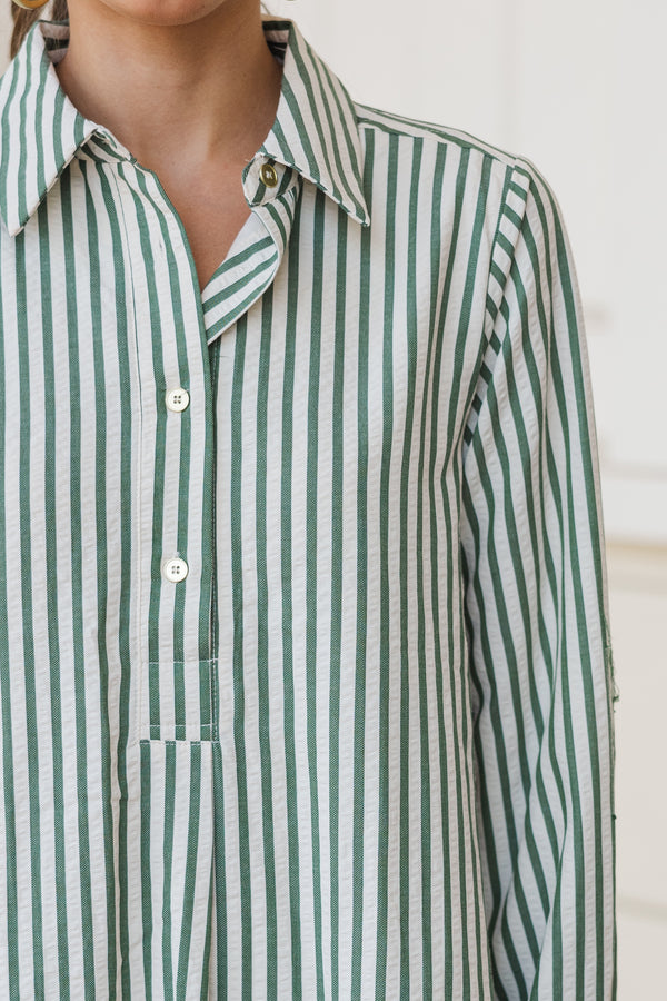 This Is The Day Hunter Green Striped Dress Shop the Mint This Is The Day Hunter Green Striped Dress Shop the Mint