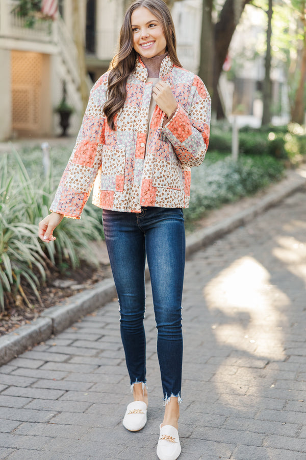 All In A Day Multi-Colored Floral Patchwork Jacket