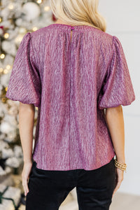 Find You Well Purple Embellished Blouse