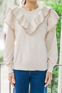 Fate: Just For You Oatmeal Brown Sweater