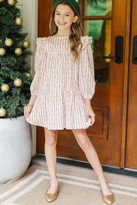 Girls: It's All Possible Pink Garland Babydoll Dress