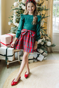 Girls: The Kate Red Tartan Plaid Skirt