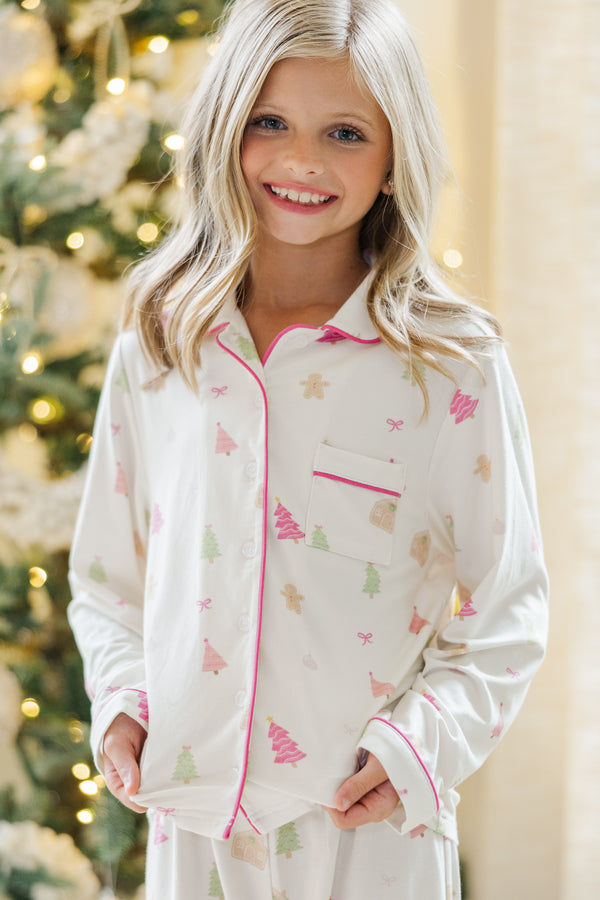 Girls: Dream Big Gingerbread L/S Bamboo Pajama Set