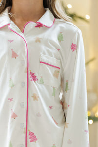 Girls: Dream Big Gingerbread L/S Bamboo Pajama Set