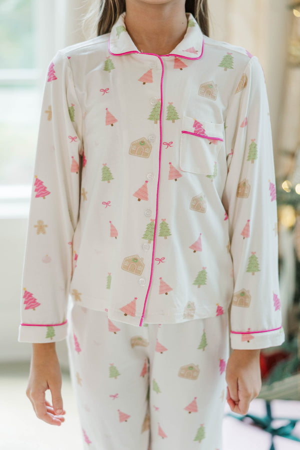 Girls: Dream Big Gingerbread L/S Bamboo Lounge Set