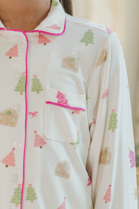 Girls: Dream Big Gingerbread L/S Bamboo Lounge Set