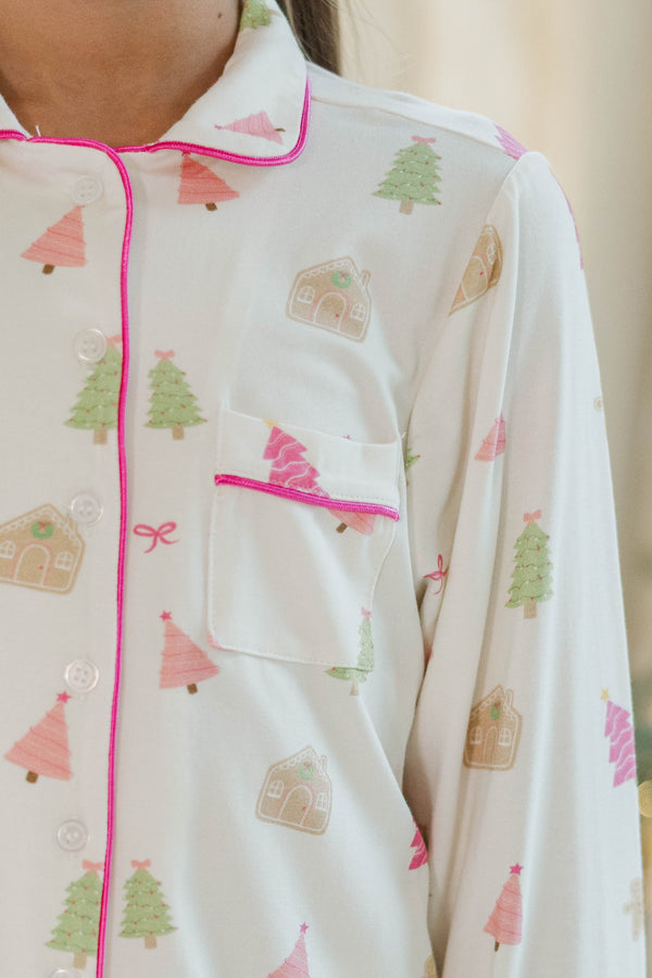 Girls: Dream Big Gingerbread L/S Bamboo Lounge Set