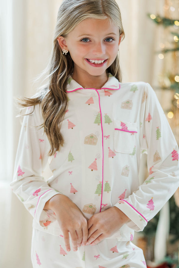 Girls: Dream Big Gingerbread L/S Bamboo Lounge Set