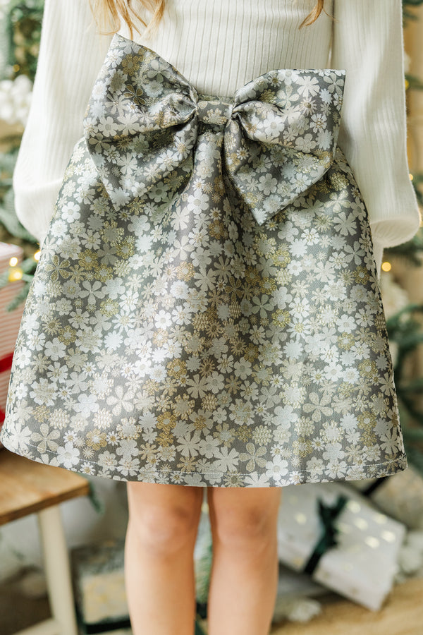 Girls: The Kate Gray Brocade Skirt