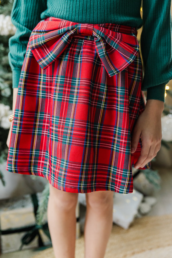 Girls: The Kate Red Tartan Plaid Skirt