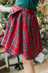 Girls: The Kate Red Tartan Plaid Skirt