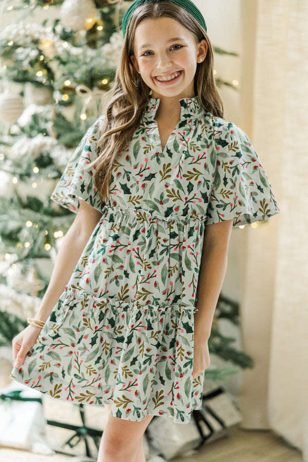 Girls: The Stephanie Green Holiday Floral Dress, (10/12) - The Mint Julep Boutique | Women's Boutique Clothing Girls: The Stephanie Green Holiday Floral Dress, (10/12) - The Mint Julep Boutique | Women's Boutique Clothing