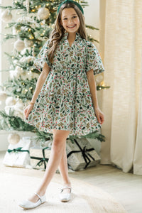 Girls: The Stephanie Green Floral Dress