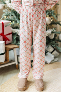 Girls: Dream Big Pink Bow Print L/S Bamboo Lounge Set