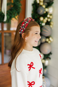 Girls: Seasons Greetings Embellished Headband