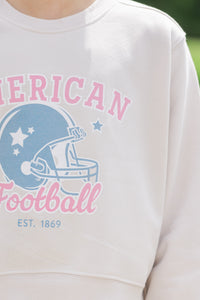 Girls: American Football League Bone Graphic Sweatshirt