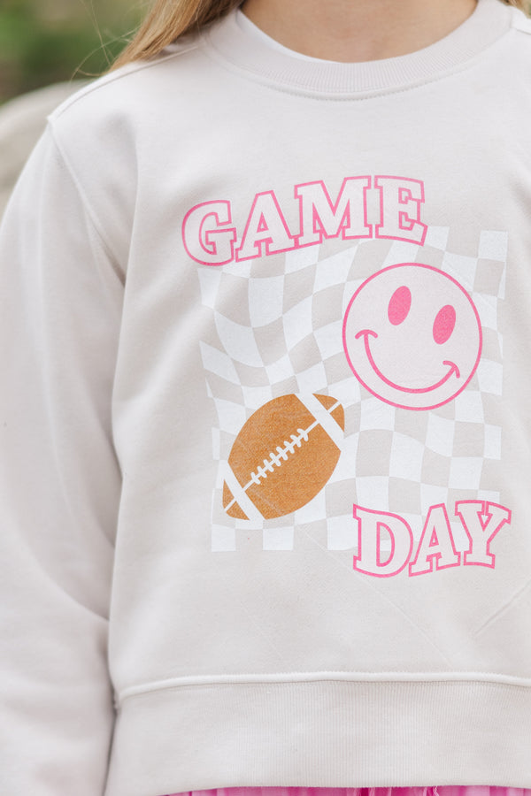 Girls: Play On Bone Graphic Sweatshirt