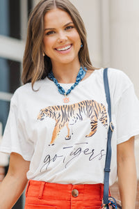 Winning Season White Tiger Graphic Tee