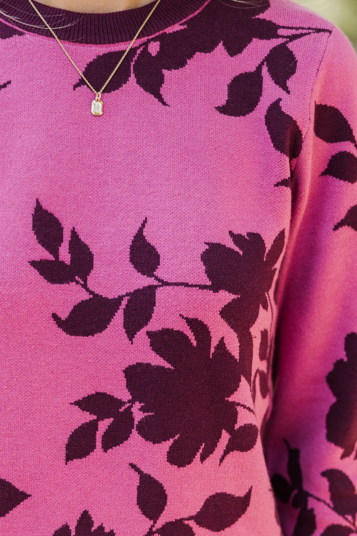 トップス Andmary Rosie flower knit tops pink ANDMARY】Rosie flower knit tops