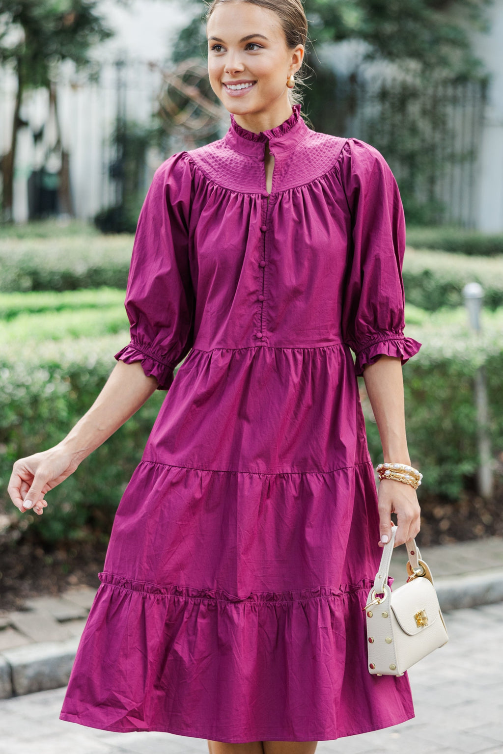 Pinch: Feeling The Love Berry Purple Midi Dress – Shop the Mint
