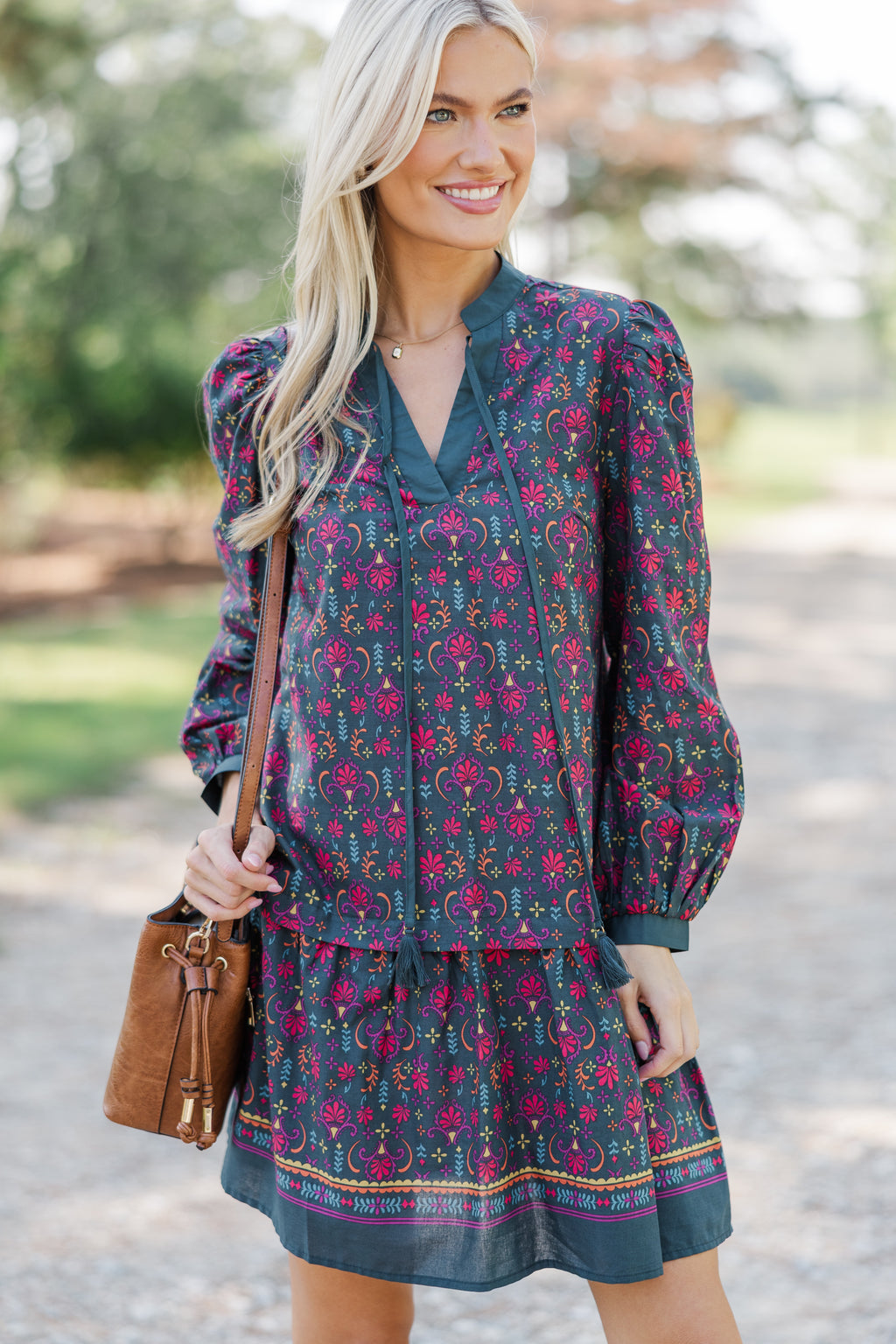 Pinch: Where You Are Dark Green Printed Dress, Medium - The Mint Julep Boutique | Women's Boutique Clothing Pinch: Where You Are Dark Green Printed Dress, Medium - The Mint Julep Boutique | Women's Boutique Clothing