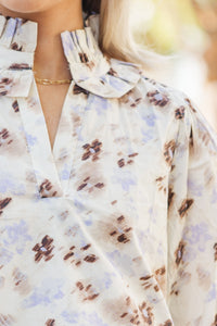 Pinch: Thinking Of You Cream White Floral Blouse