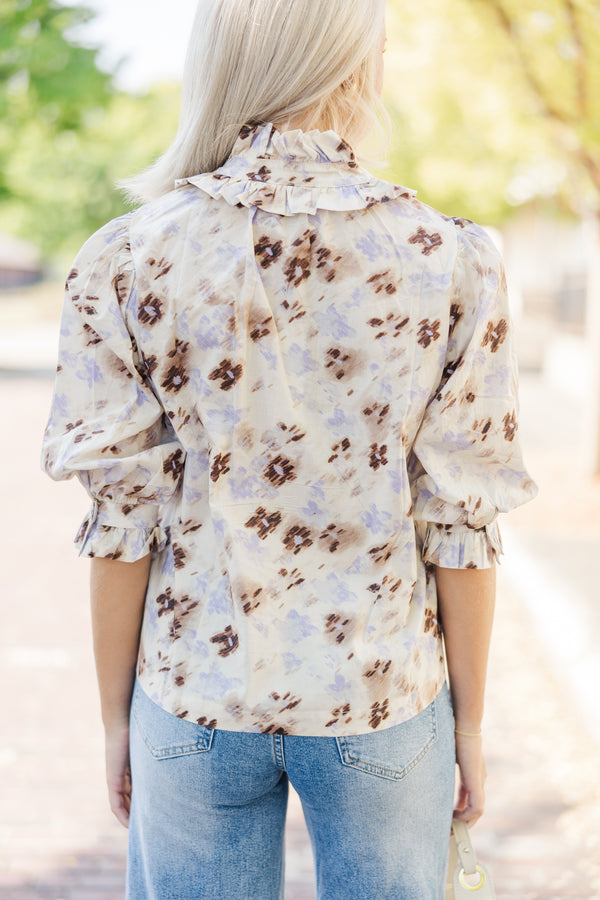 Pinch: Thinking Of You Cream White Floral Blouse