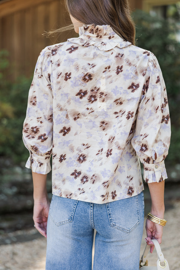 Pinch: Thinking Of You Cream White Floral Blouse