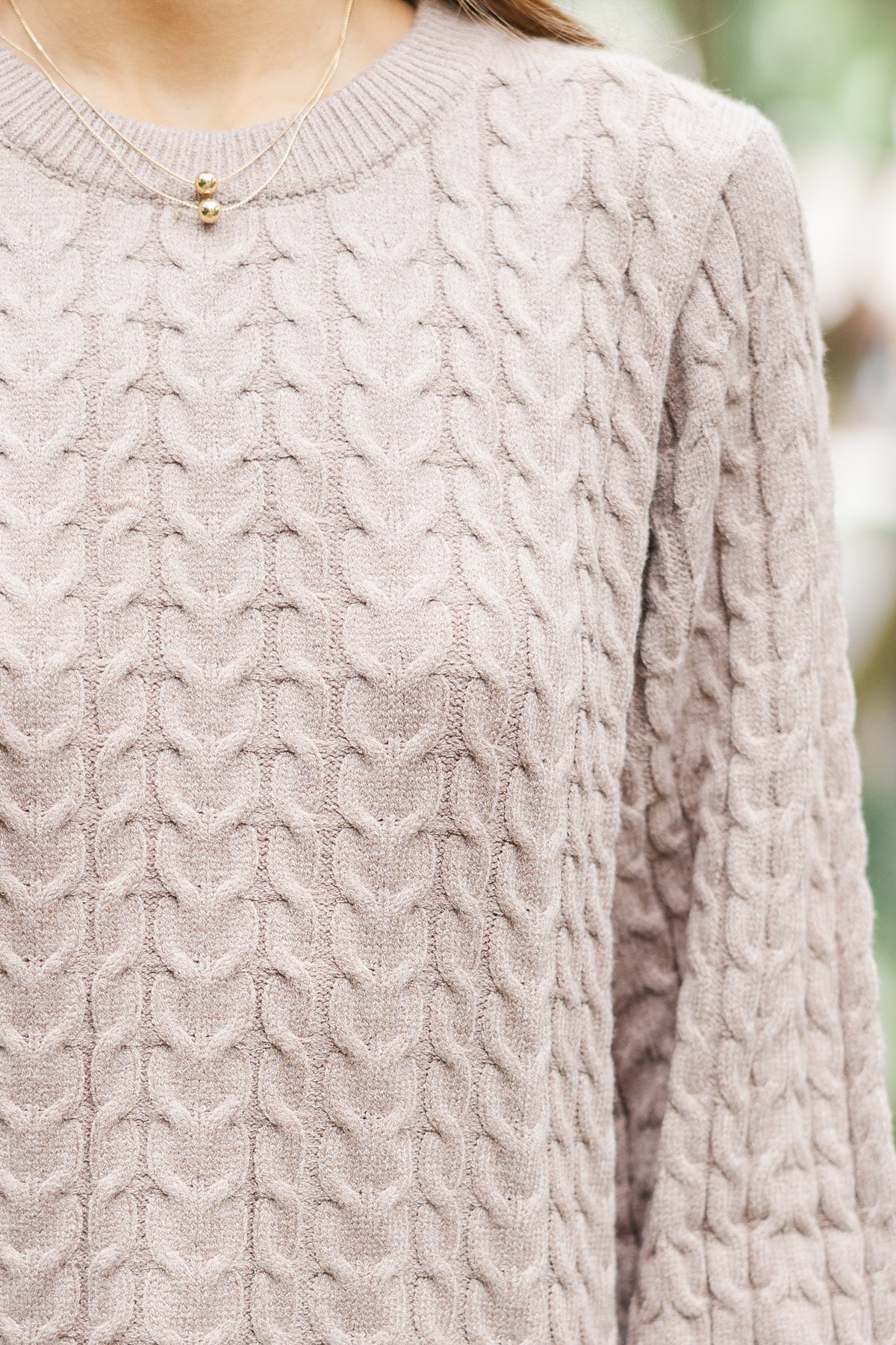 Invest In Cozy Mocha Brown Cable Knit Sweater – Shop the Mint