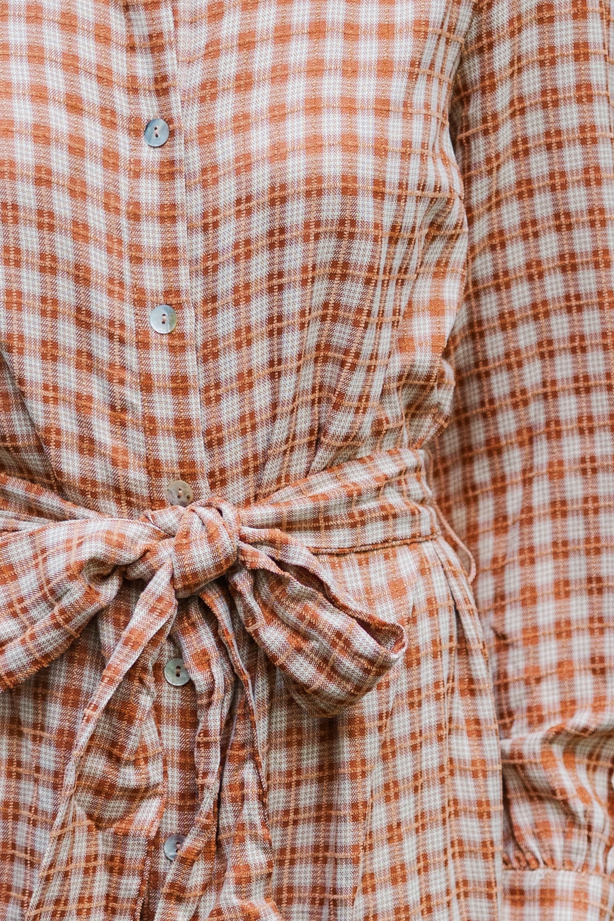 Harvest Wishes Rust Orange Gingham Midi Dress Shop the Mint Harvest Wishes Rust Orange Gingham Midi Dress Shop the Mint