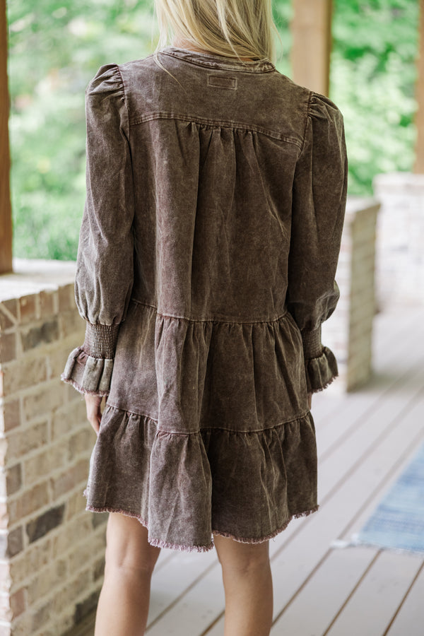 You've Got It Brown Corduroy Dress – Shop the Mint