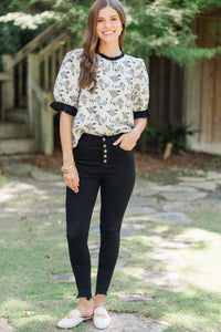 Give You Everything Ivory Floral Blouse