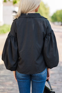 You've Got It All Black Blouse