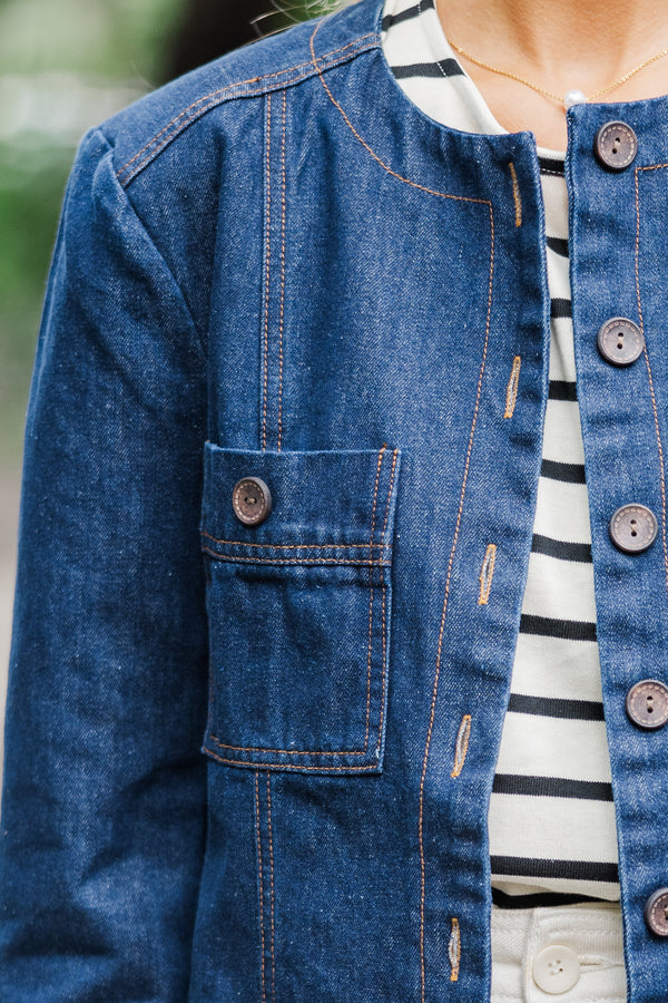 Talk About It Blue Denim Jacket