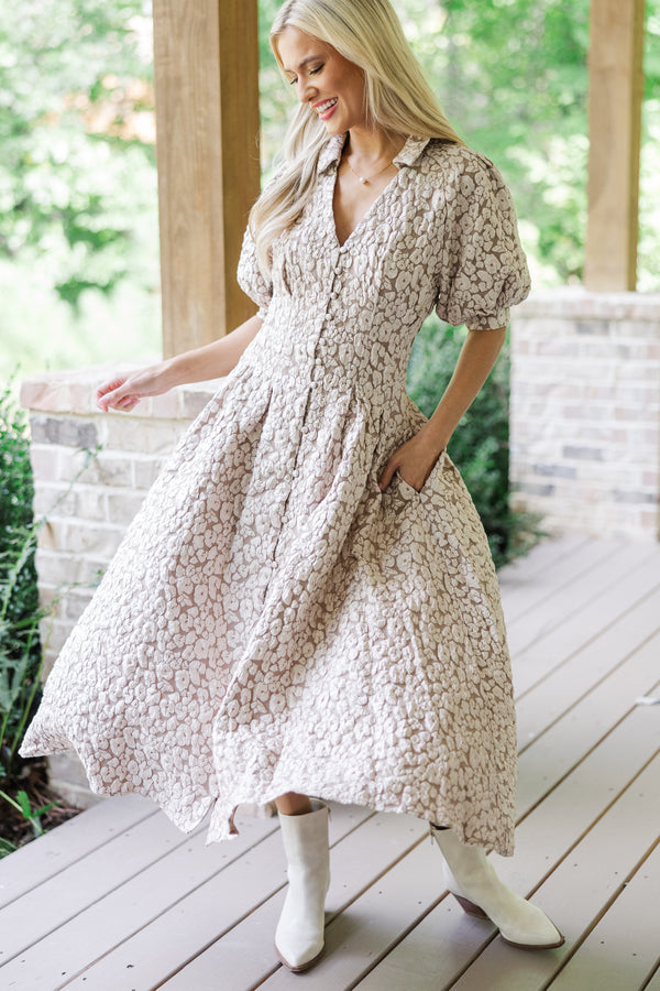 trendy midi dress Can't Forget You Black Floral Midi Dress, Small - The Mint Julep Boutique